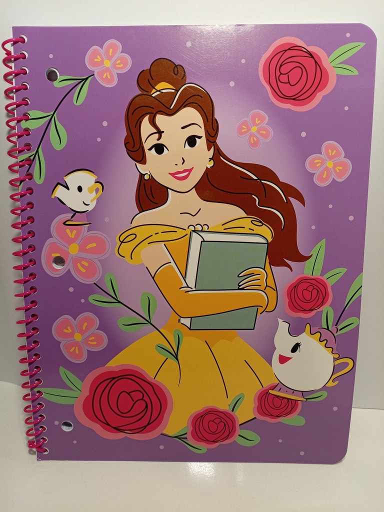 LIBRETA ESPIRAL DISNEY PRINCESA BELLA