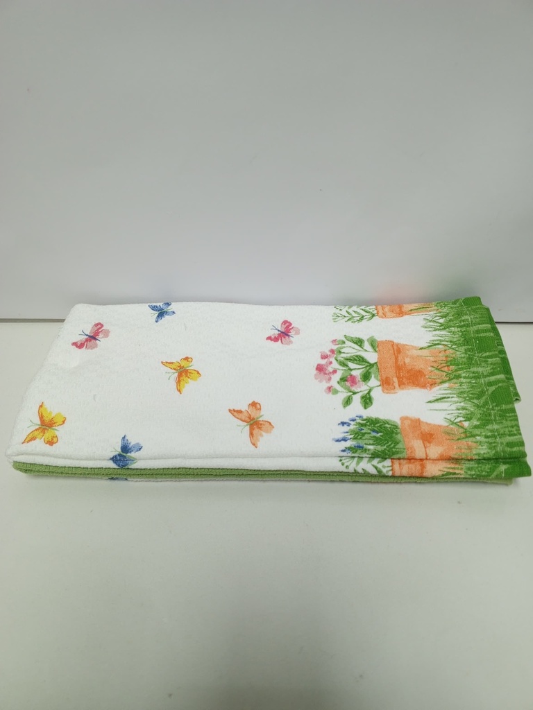 SET DE 2 PAÑOS DE COCINA MARIPOSA