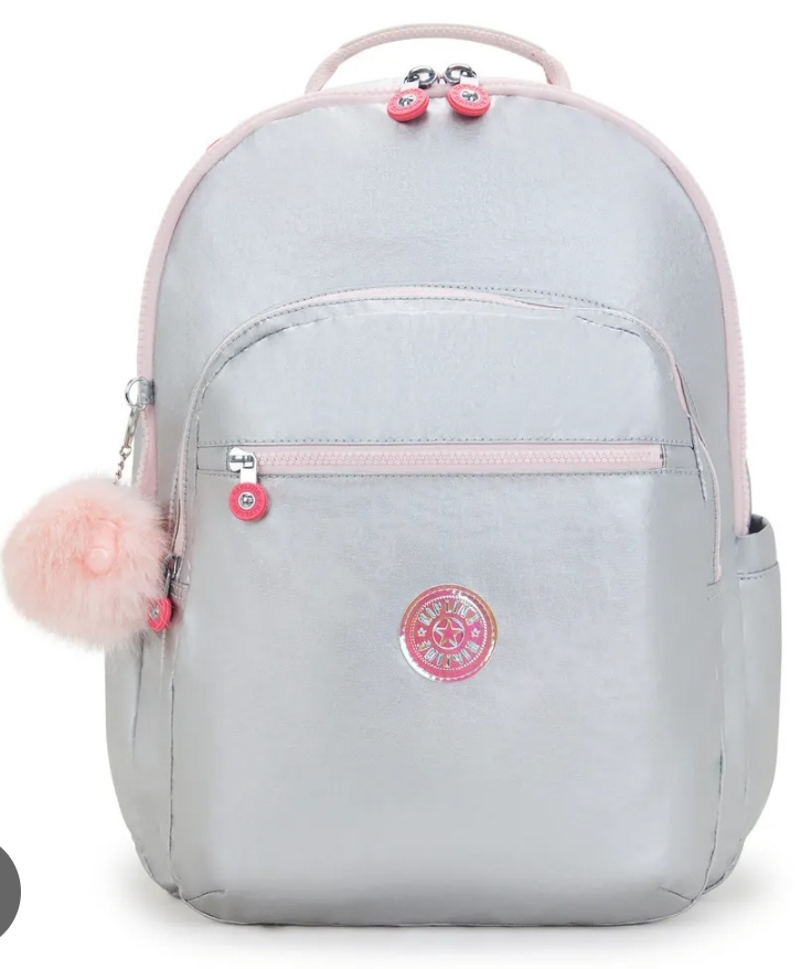 KIPLING SEOUL XL ICE SILVER MET