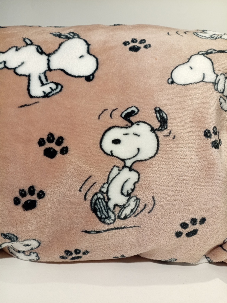 COBIJA DE SNOOPY MARRON