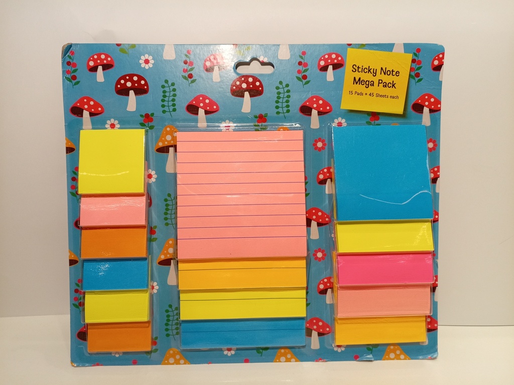 MEGA PACK NOTA ADHESIVA HONGOS 