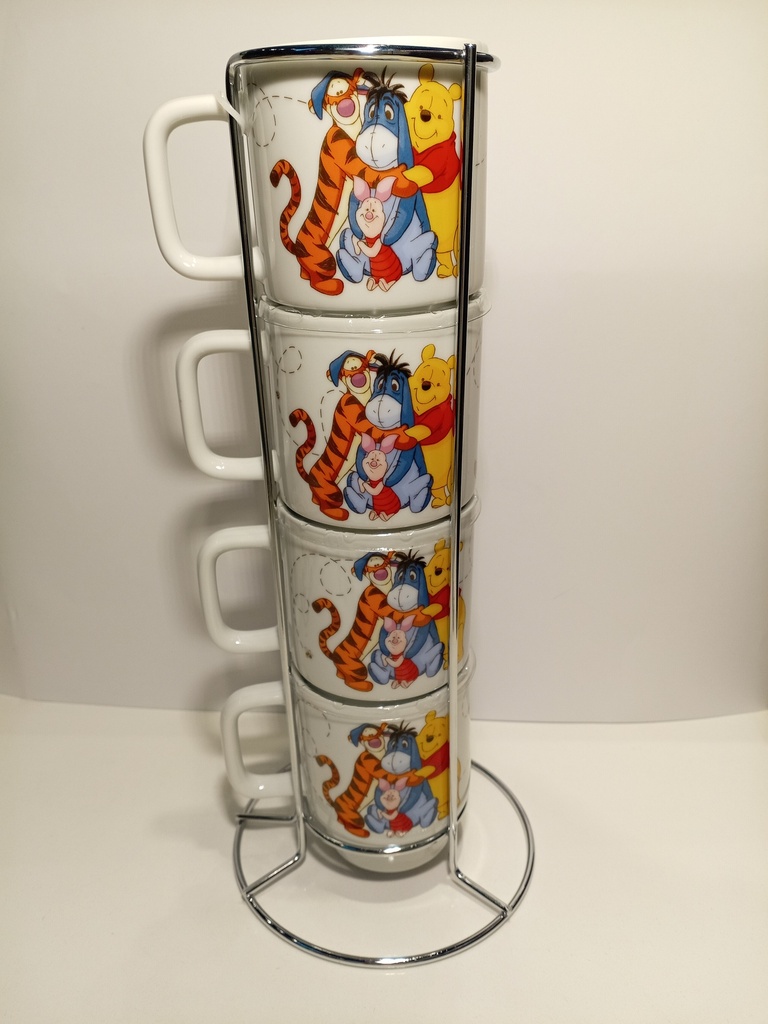 SET DE 4 TAZAS WINNIE POOH