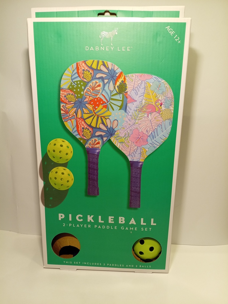 DABNEY LEE SET DE 2 RAQUETAS  MOTIVO FLORES COLORES