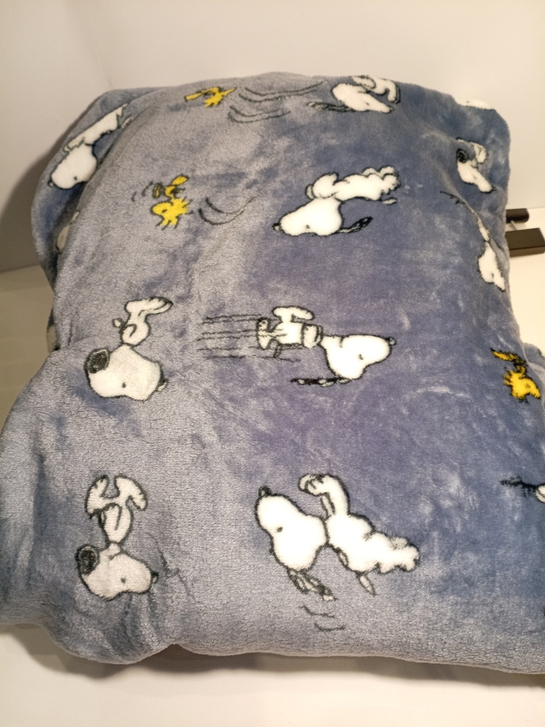 COBIJA DE SNOOPY AZUL OSCURO