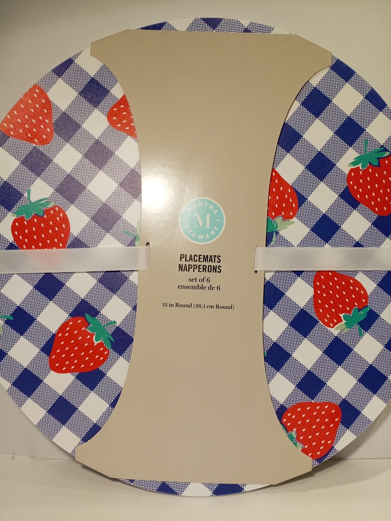 INDIVIDUALES PARA MESA MOTIVO FRESA