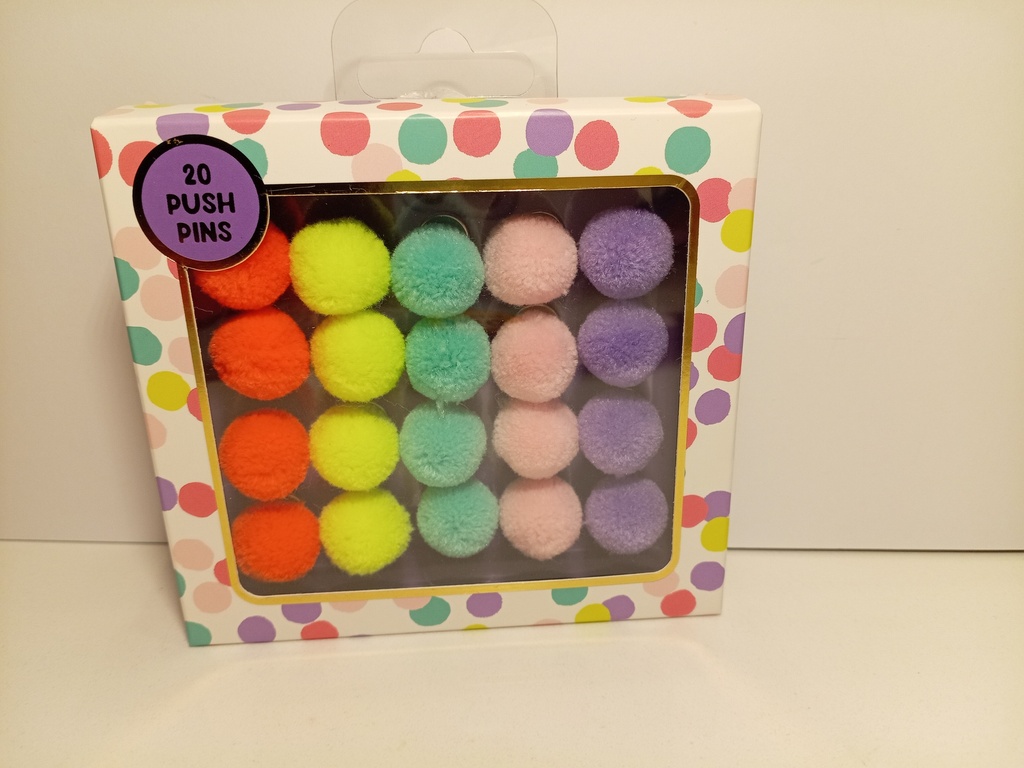 PINES PELUCHE SET DE 20 UNI.