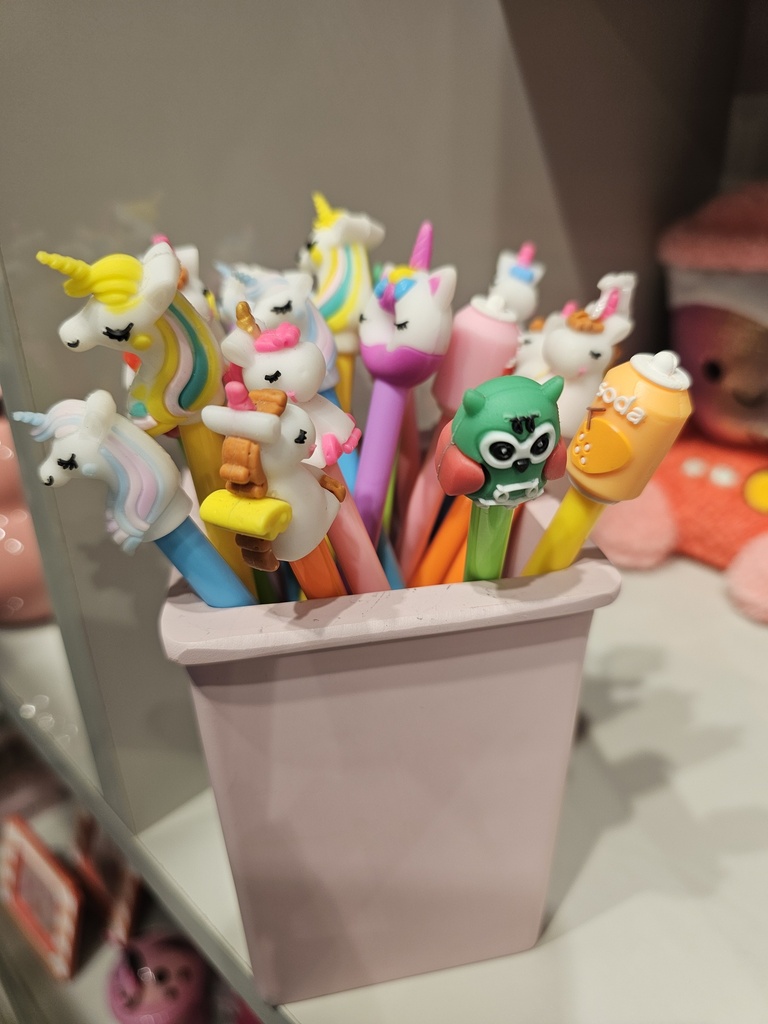 LAPICEROS CON FIGURAS DE GOMA VARIADOS