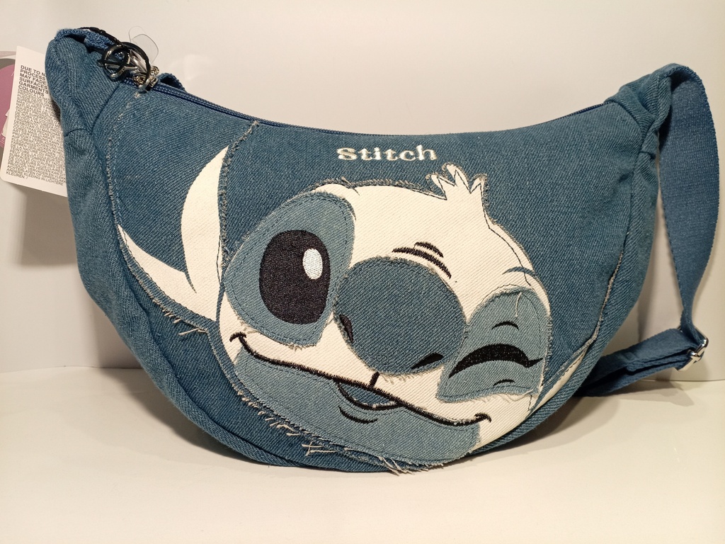 CARTERA STITCH BLUE JEANS
