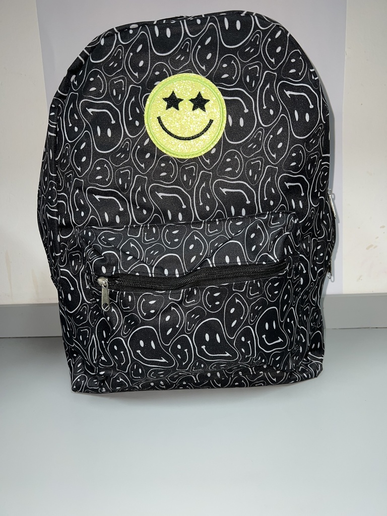 BOLSO METROPACK CARA FELIZ NEGRO