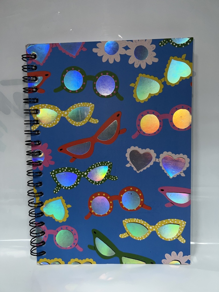 LIBRETA ESPIRAL DE NOTAS LENTES 