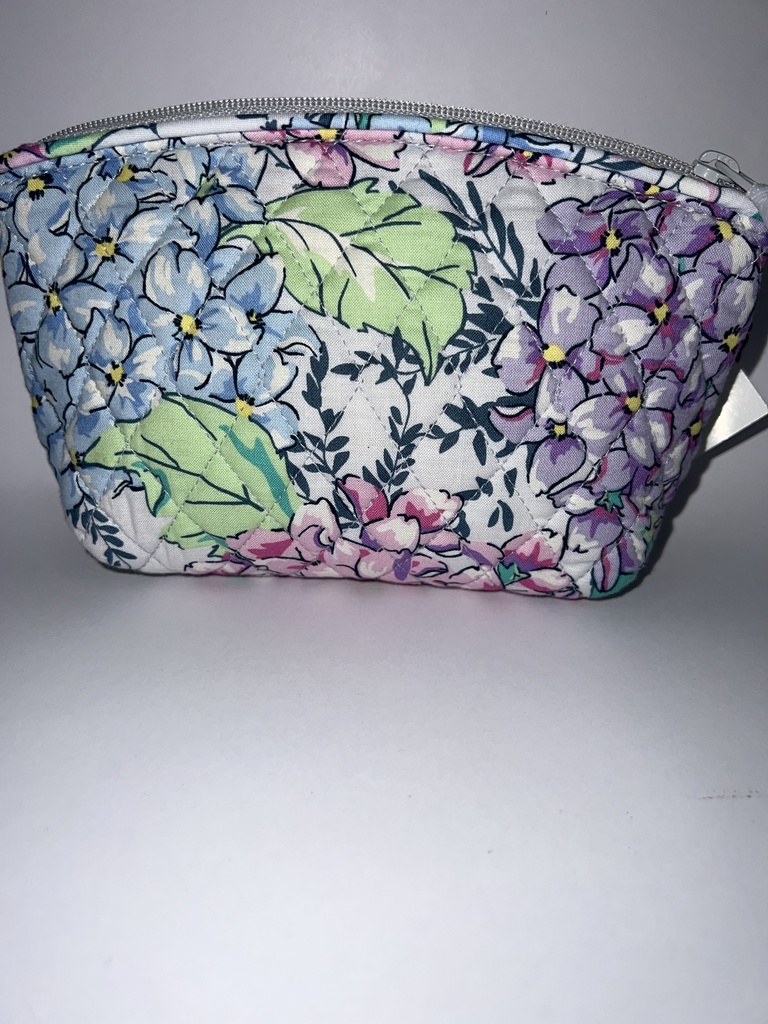 PORTACOSMETICOS FLORES MORADAS Y AZULES