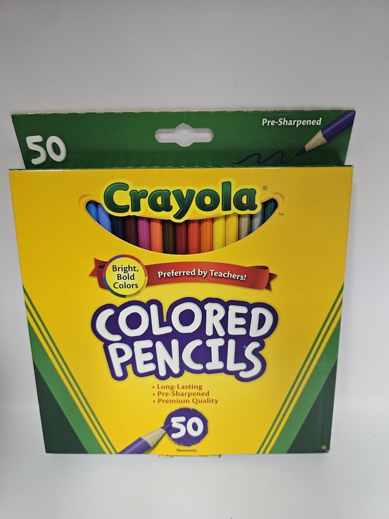 CRAYOLA 50 COLORED PENCILS