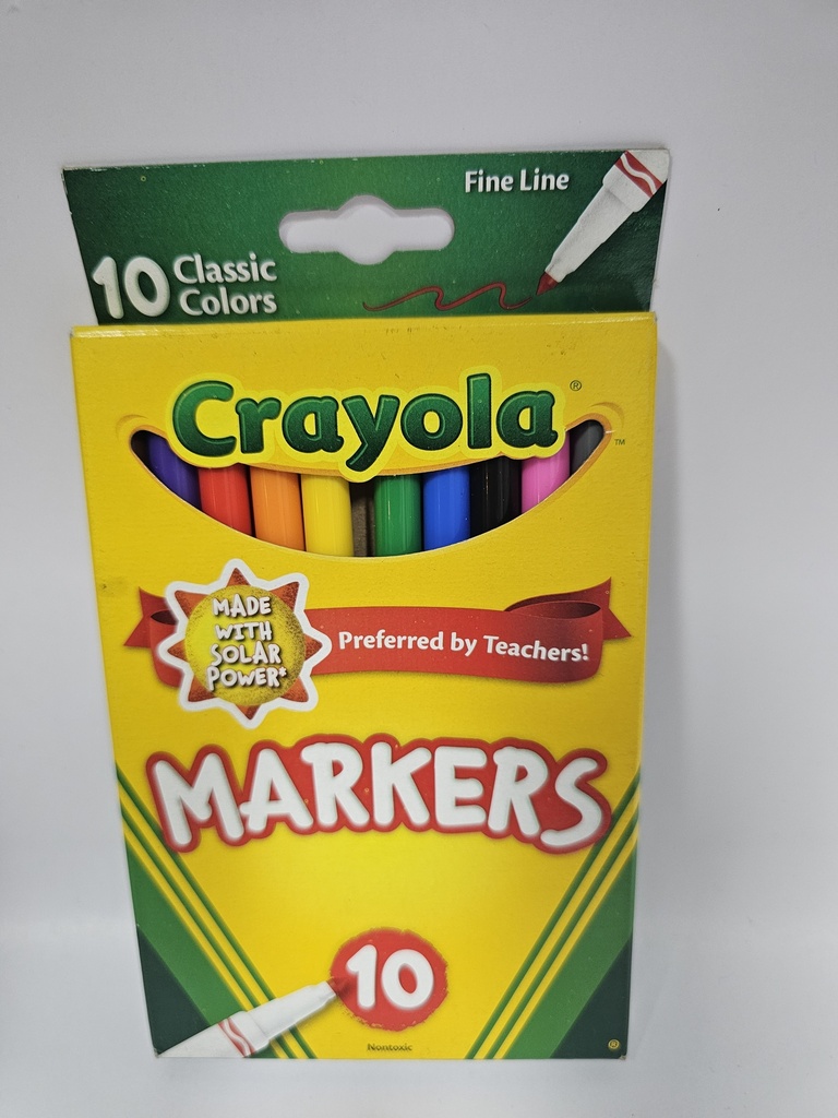 CRAYOLA 10 MARKERS CLASSIC COLORS
