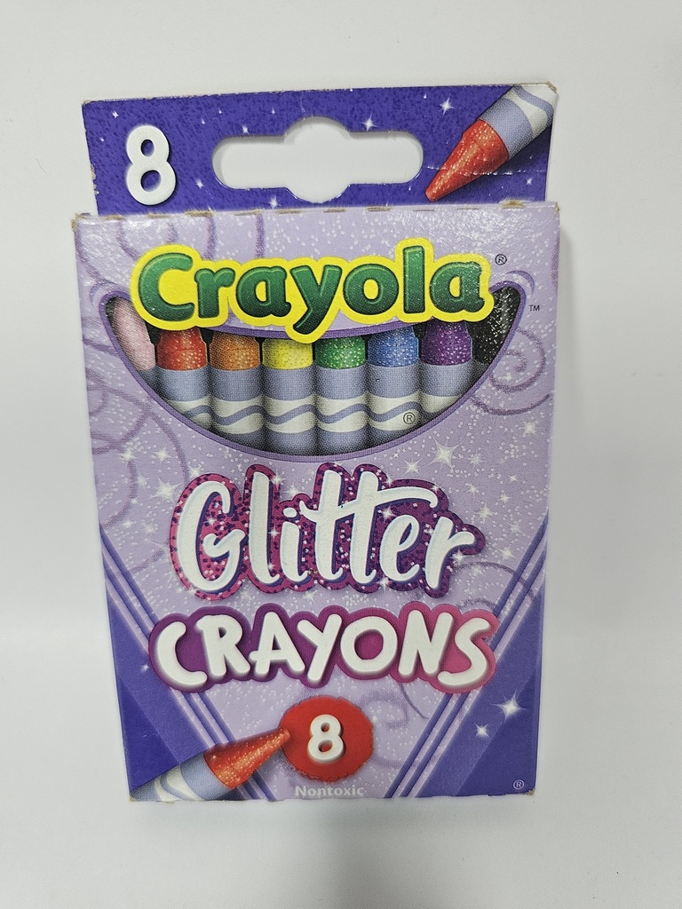 CRAYOLA 8 CRAYONS GLITTER