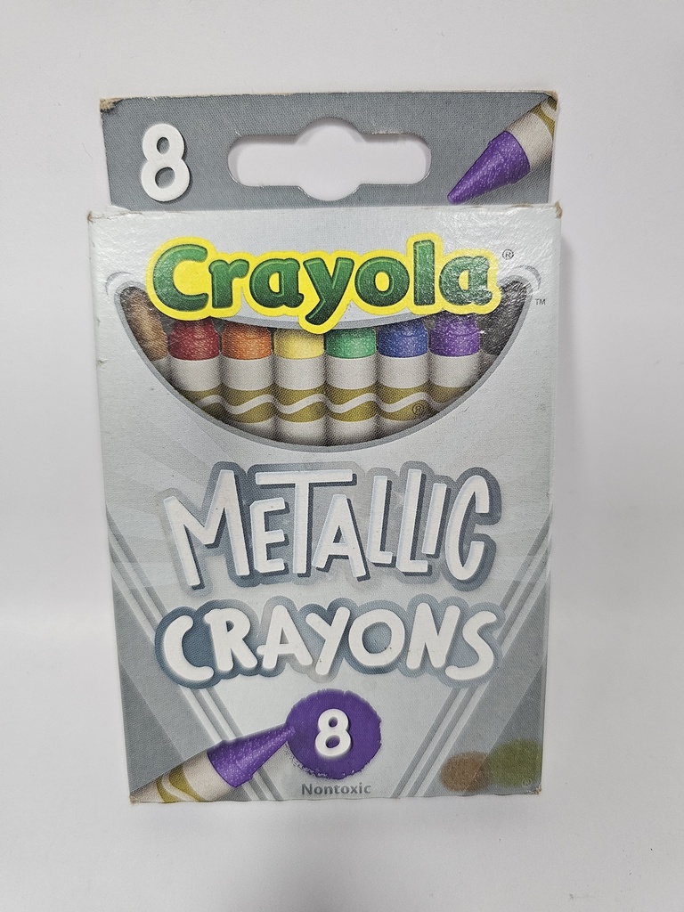 CRAYOLA 8 CRAYONS METALLIC