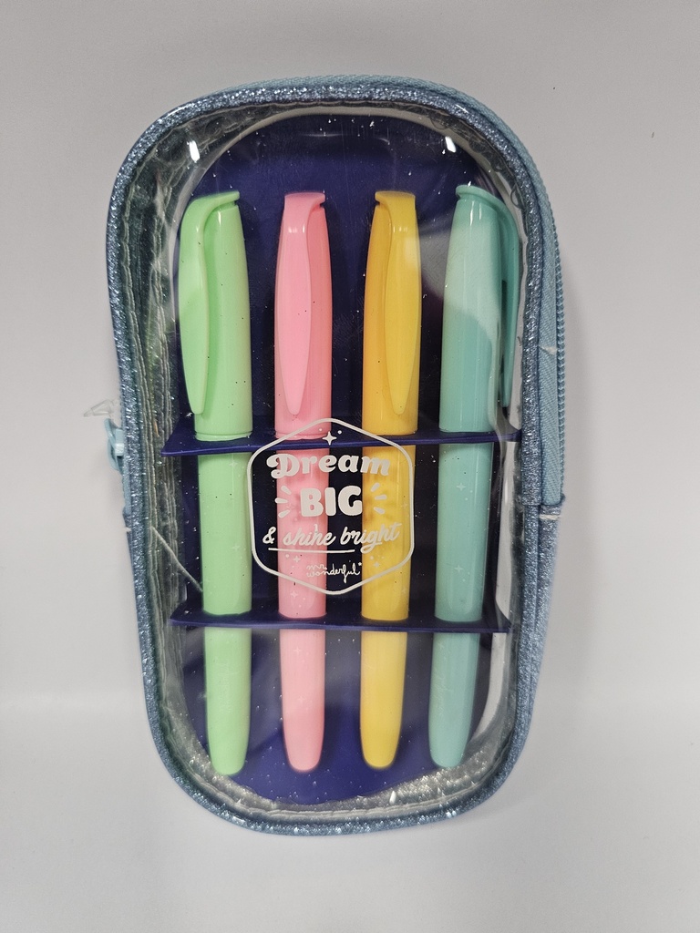 ESTUCHE SET DE 4 MARCADORES DREAM BIG