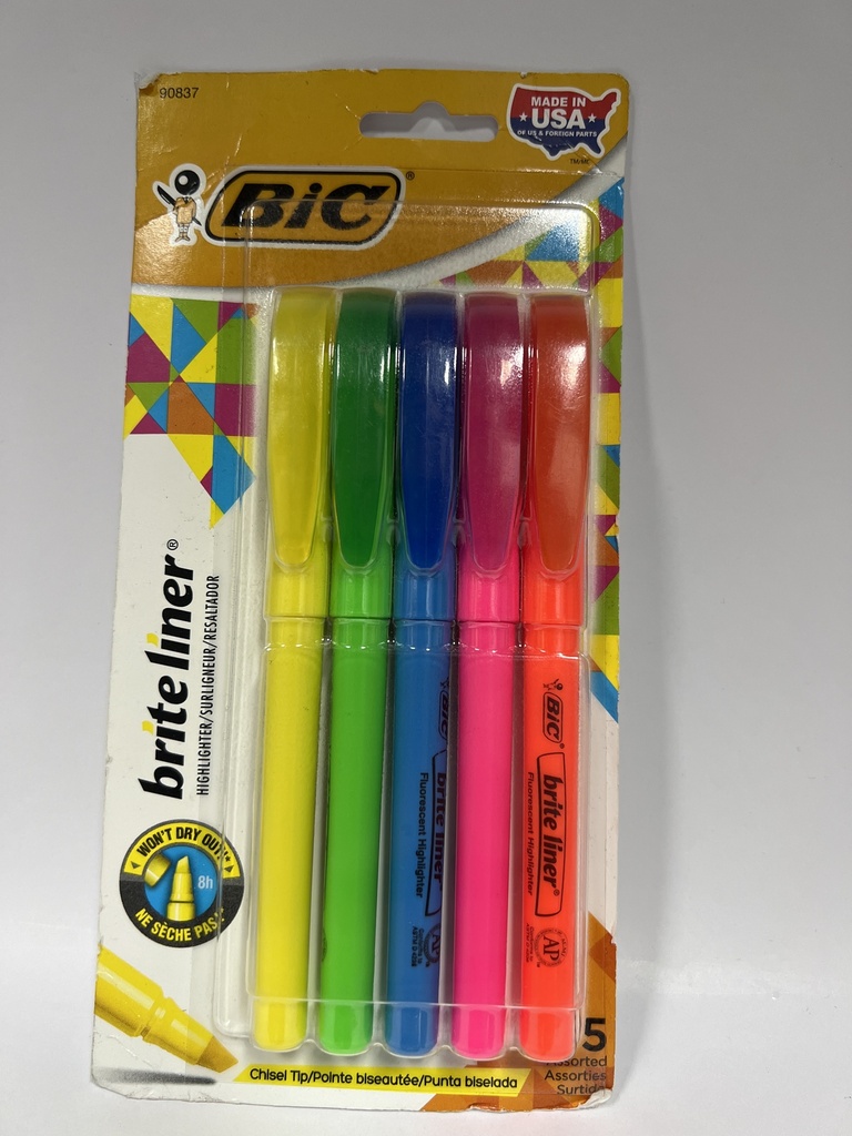 SET DE 5 RESALTADORES BIC