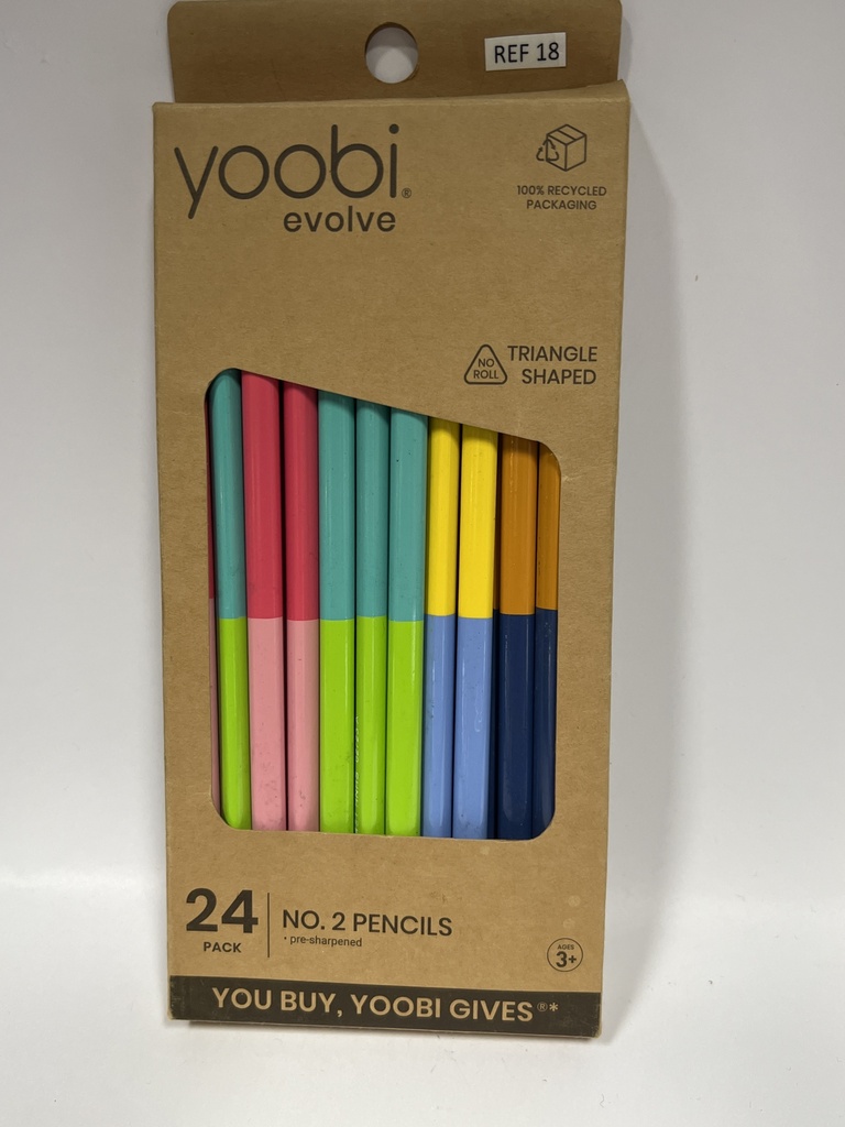 CAJA DE 24 LAPICES No. 2 YOOBI