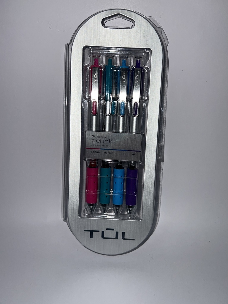 GL SERIES GEL INK RETRACTABLE 4 PIECES 