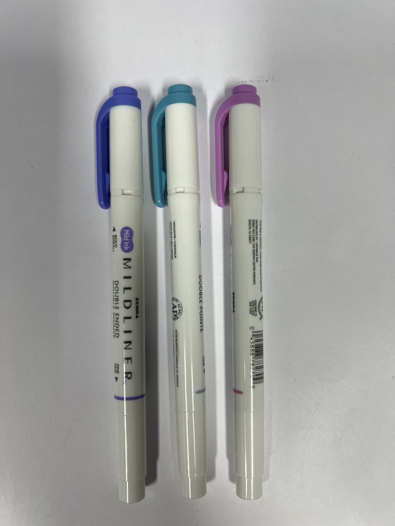 MARCADORES ZEBRA MILDLINER COLORES VARIADOS