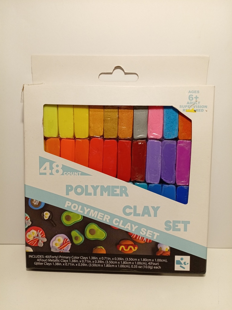 SET DE 48 ARCILLAS COLORES PRIMARIOS