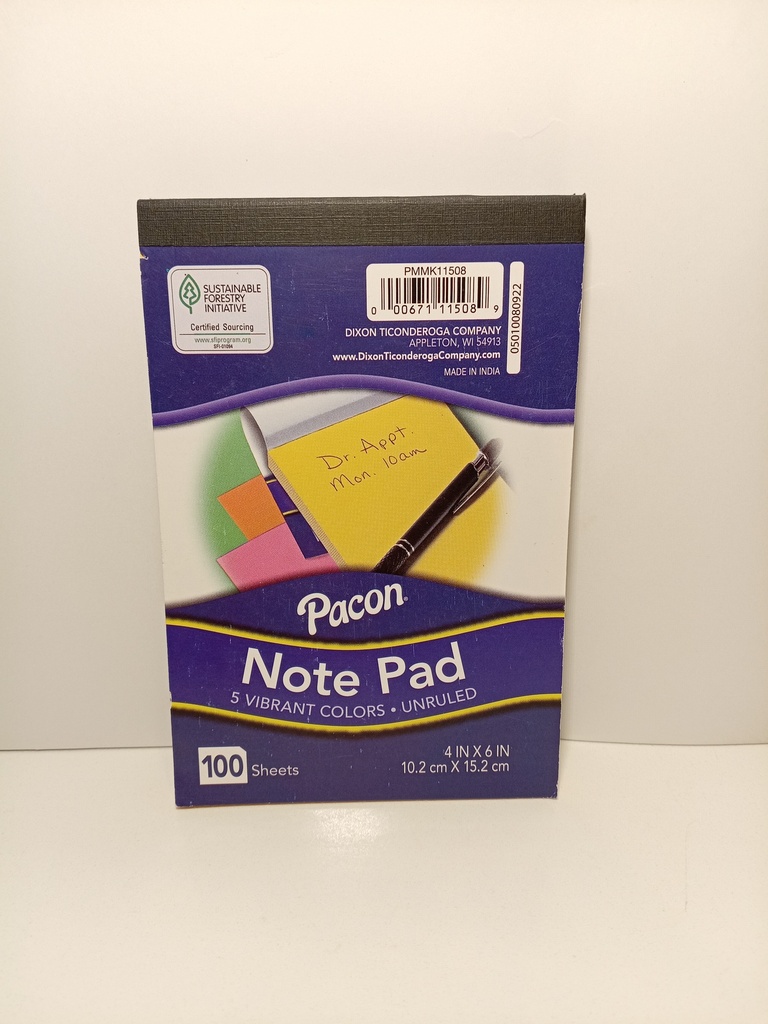 BLOCK DE NOTAS  DE COLORES