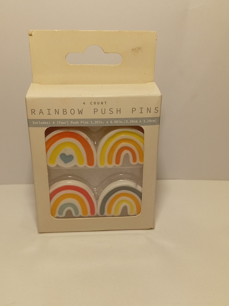 PINES DE ARCOIRIS SET DE 4 UNI 