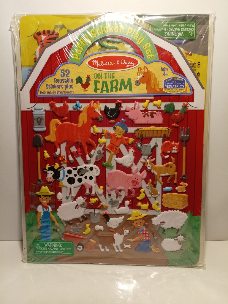 SET DE 52 PEGATINAS REUTILIZABLES DE ANIMALES