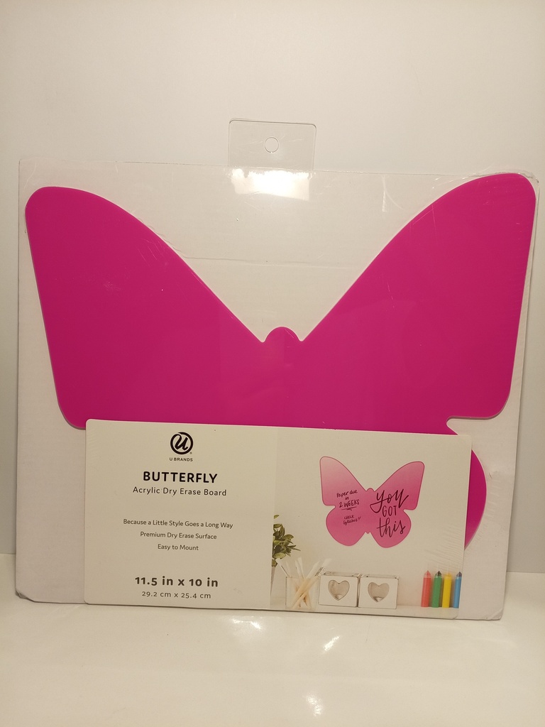 PIZARRA ACRILICA MARIPOSA FUCSIA