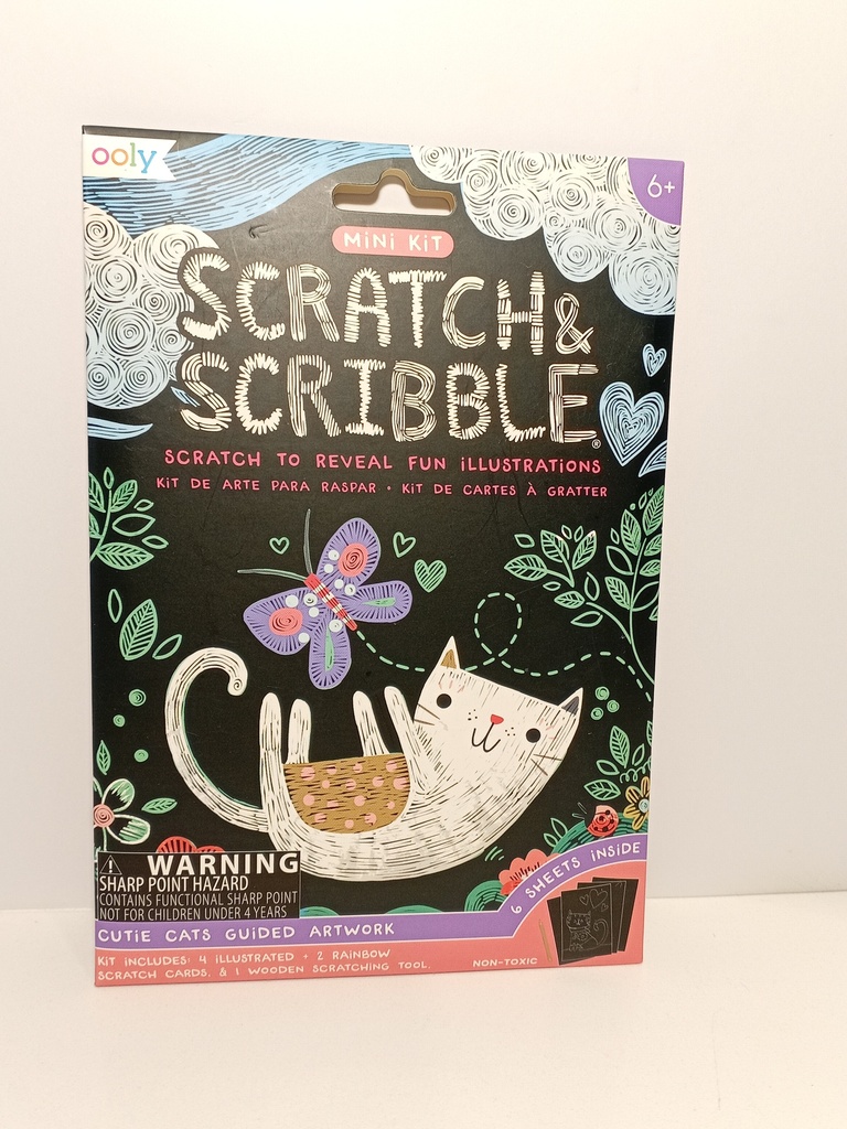 KIT DE ARTE PARA RASPAR SCRATCH & SCRIBBLE GATICO