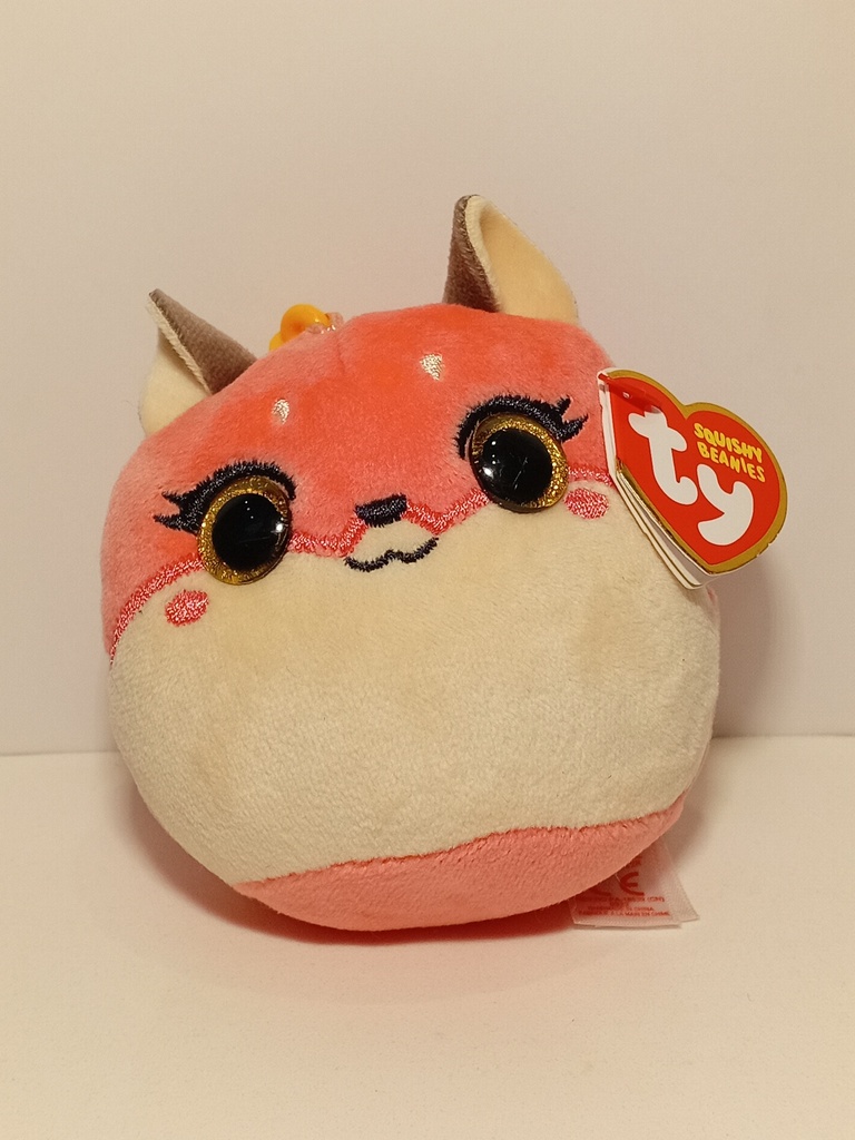 LLAVERO DE PELUCHE DE GATO CORAL 