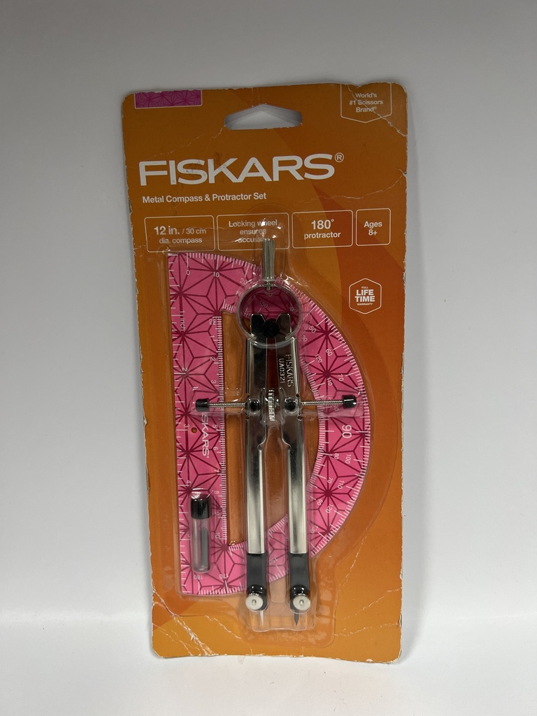 COMPAS CON REGLA FISKARS