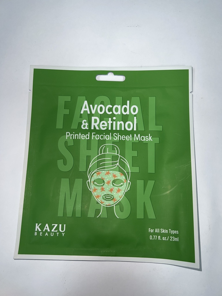 MASCARILLA KAZU BEAUTY AVOCADO & RETINOL 