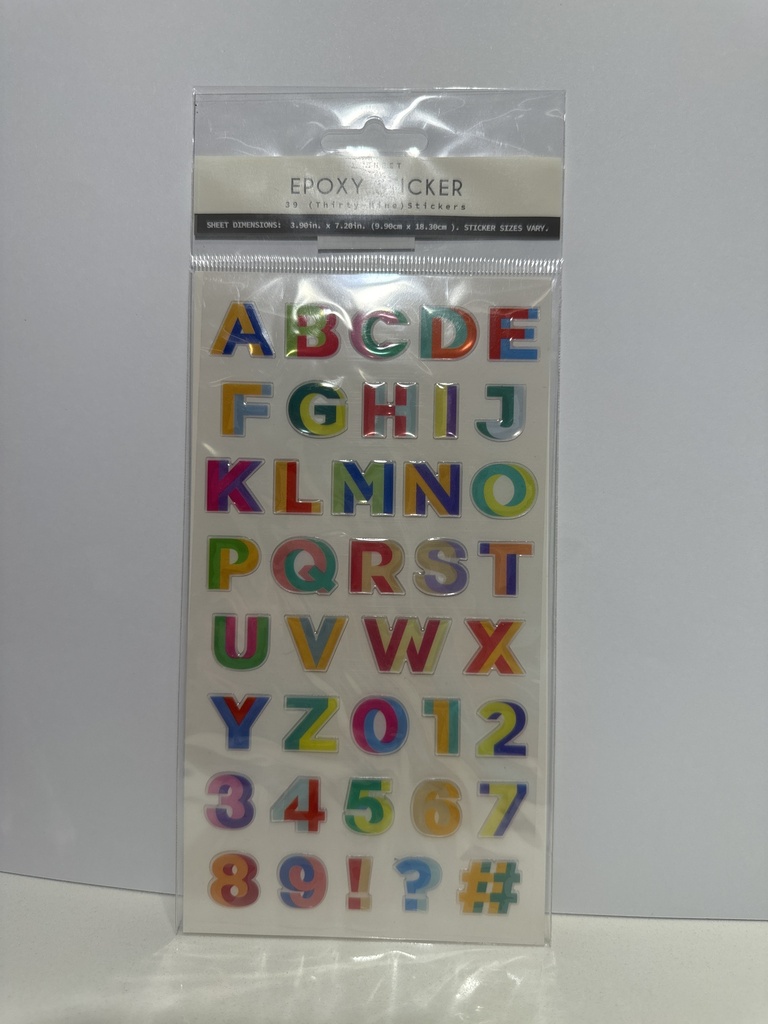 EPOXY STICKER MULTICOLOR