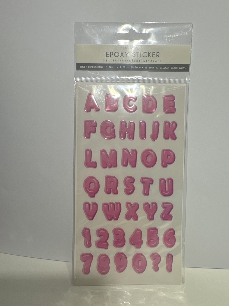 EPOXY STICKER ROSADO