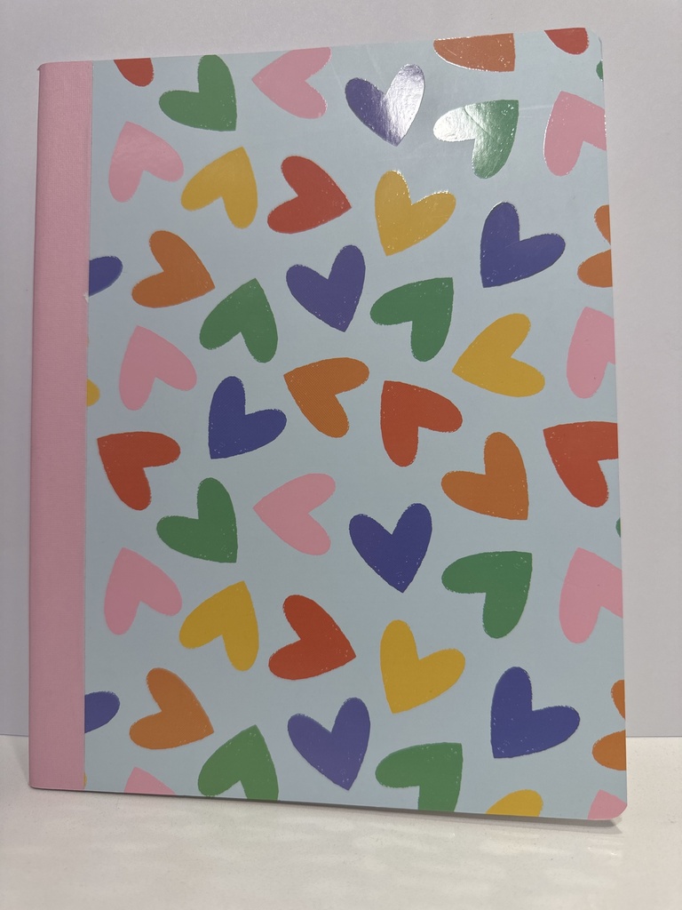 CUADERNO EMPASTADO CORAZONES