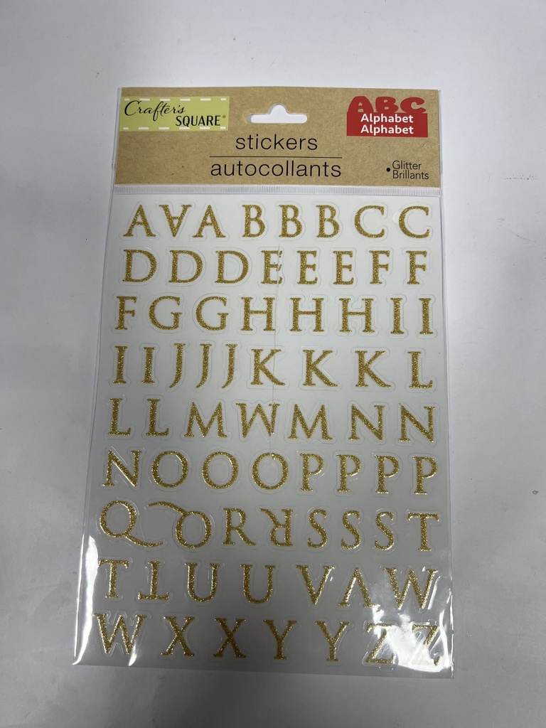 CRAFTERS SQUARE STICKERS AUTOCOLLANTS GLITTER BRILLANTS