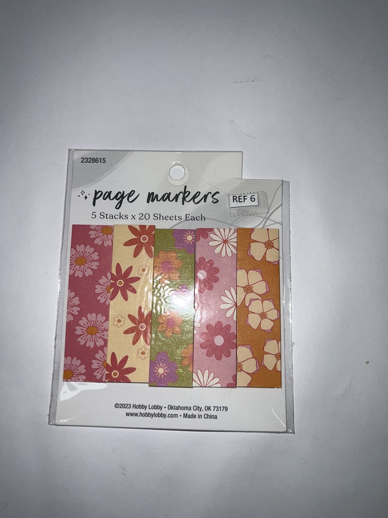 MARCADORES DE PAGINA 5 STACKS X 20 SHEETS EACH