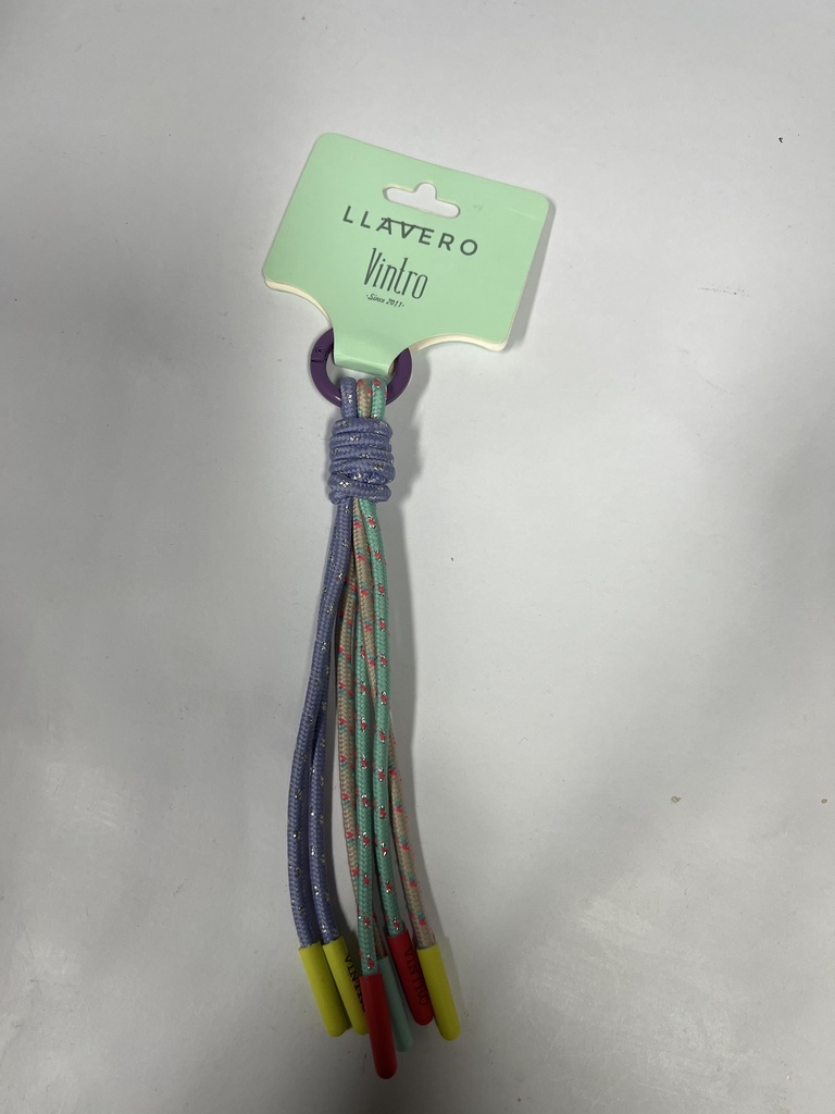 LLAVERO VINTRO CUERDA DE COLORES