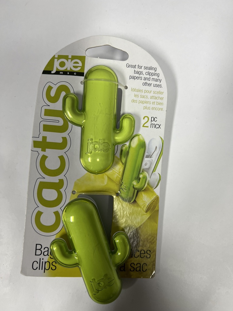 JOIE MEOW BAG CLIPS CACTUS 2 PC