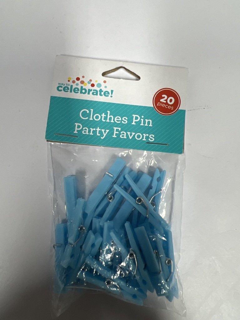 CLOTHES PIN PARTY TIPO PINZA AZUL 