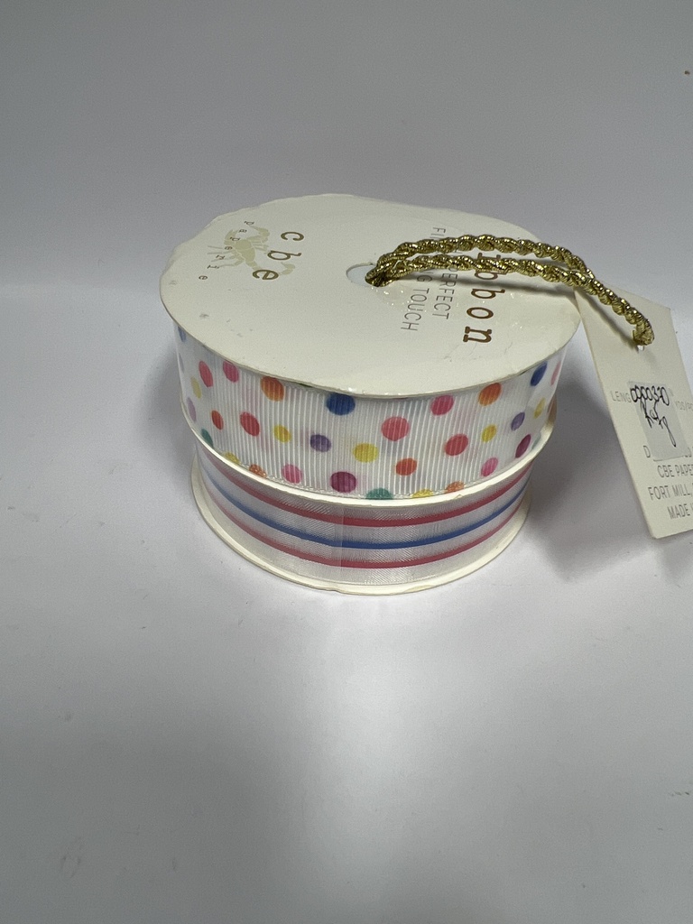 SET DE 2 CINTA VARIOS DISEÑOS RIBBON 2.2CMX2.7 