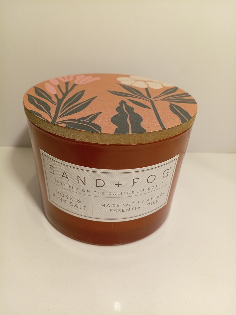 VELAS AROMATICAS SAND+FOG ROSE & SALT