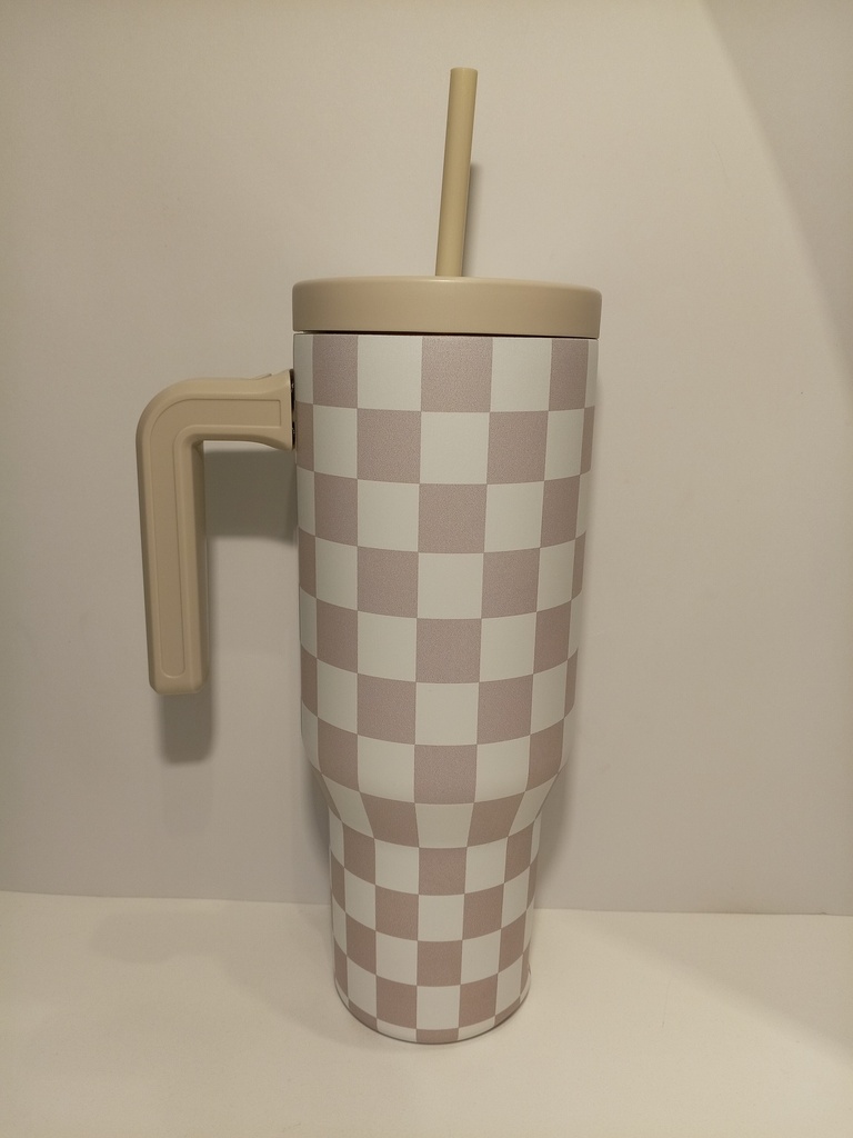 TERMO HYDRAPEAK DE CUADROS BLANCO/BEIGE 