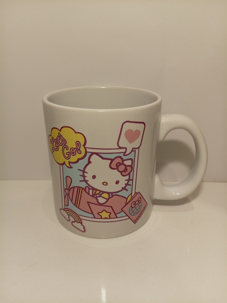 TAZA HELLO KITTY LET'S GO