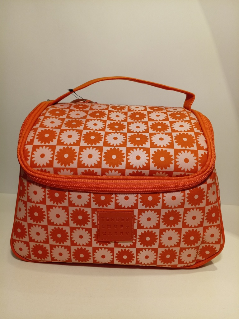 LONCHERA NARANJA DE FLORES TENDER LOVE CARRY