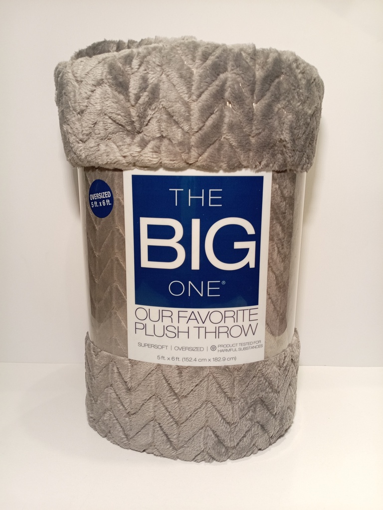 COBIJA GRIS CANALADA THE BIG ONE