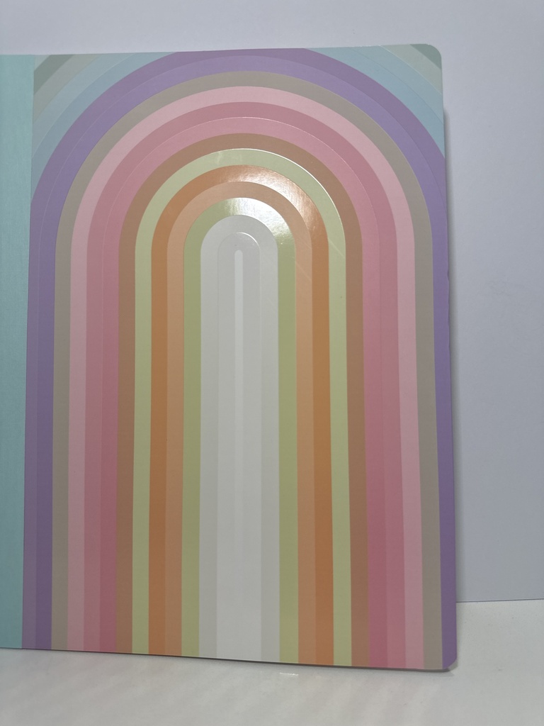 CUADERNO EMPASTADO ARCOIRIS