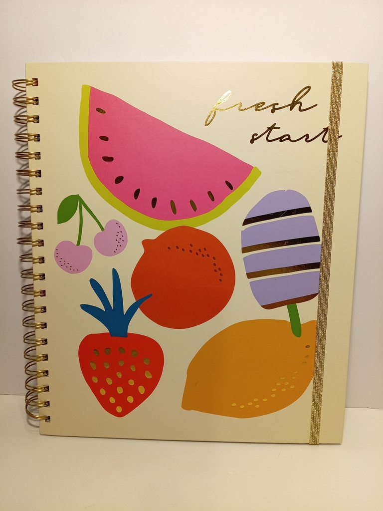 LIBRETA ESPIRAL FRUTAS CON SEPARADORES