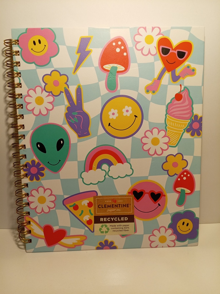LIBRETA ESPIRAL CLEMENTINE CARA FELIZ/ARCOIRIS
